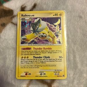2007 Pokemon Raikou Lv. 42 16/132